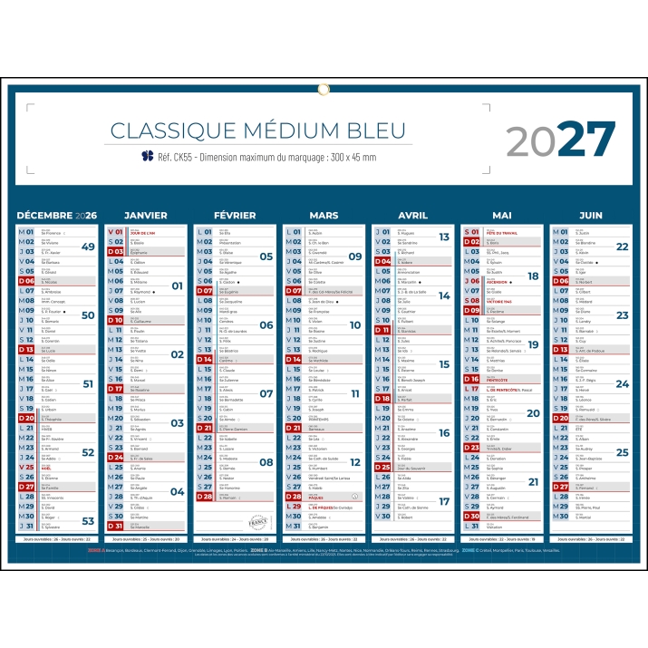 Calendrier bancaire