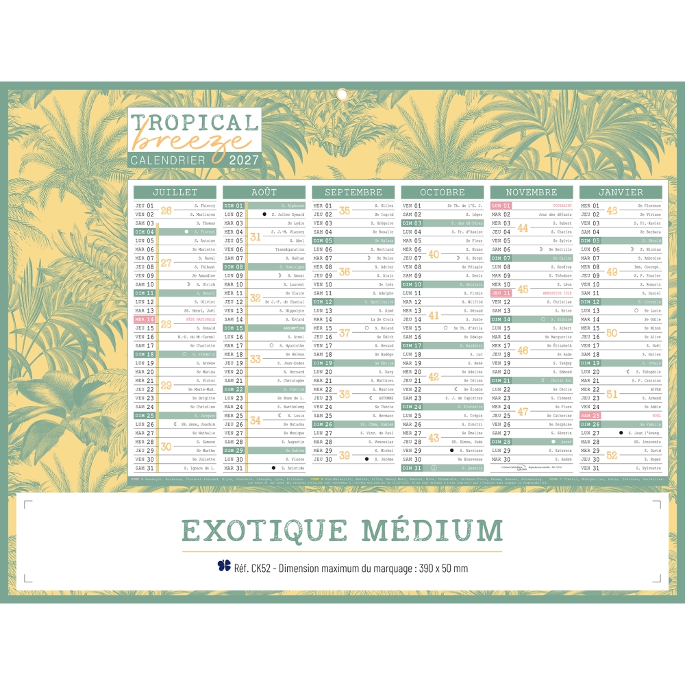 Calendrier bancaire