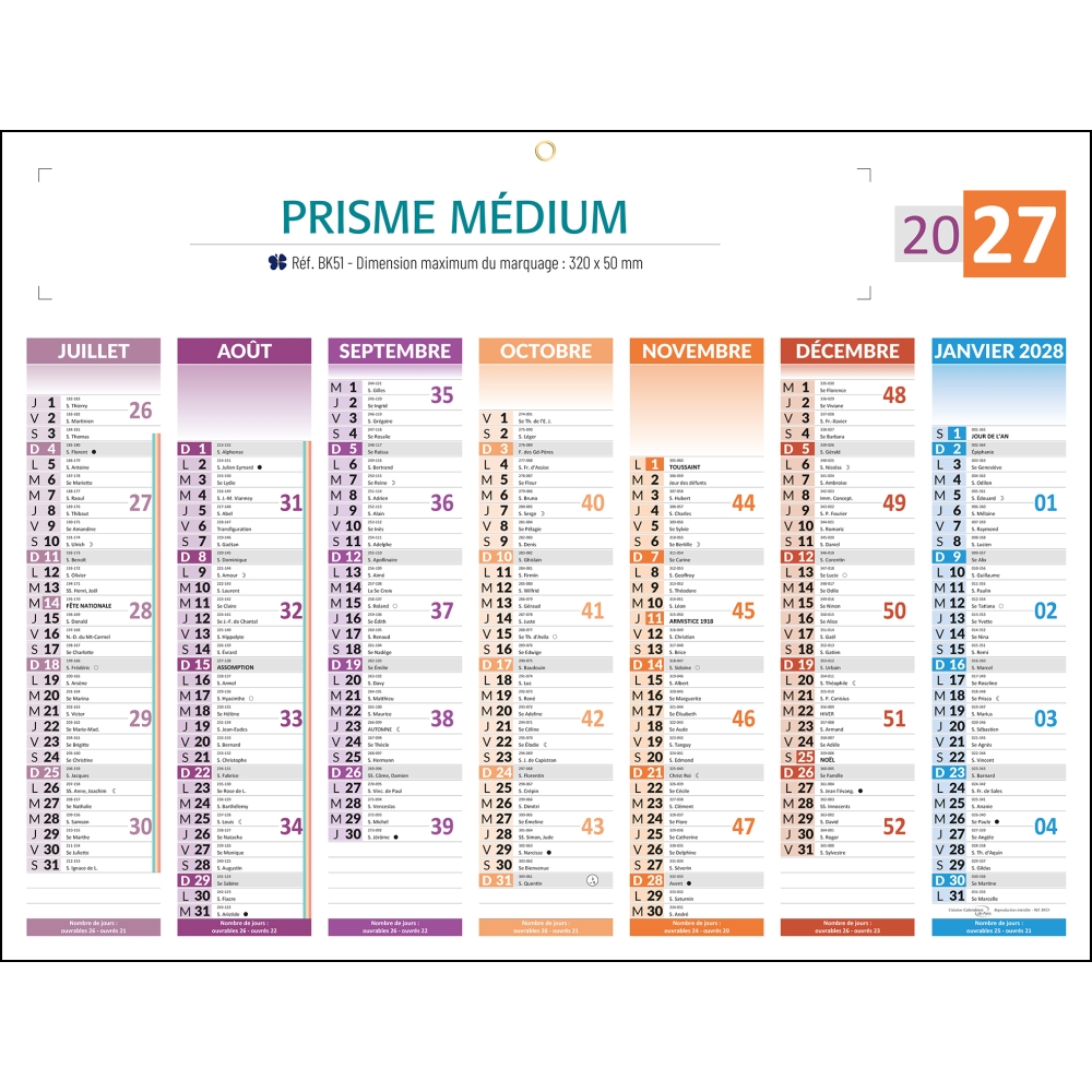 Calendrier bancaire