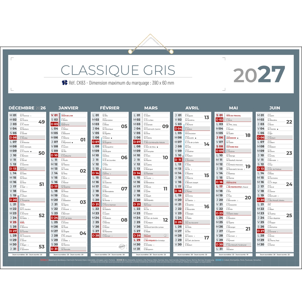 Calendrier bancaire