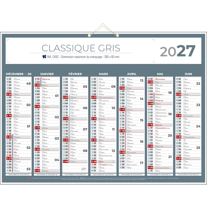 Calendrier bancaire