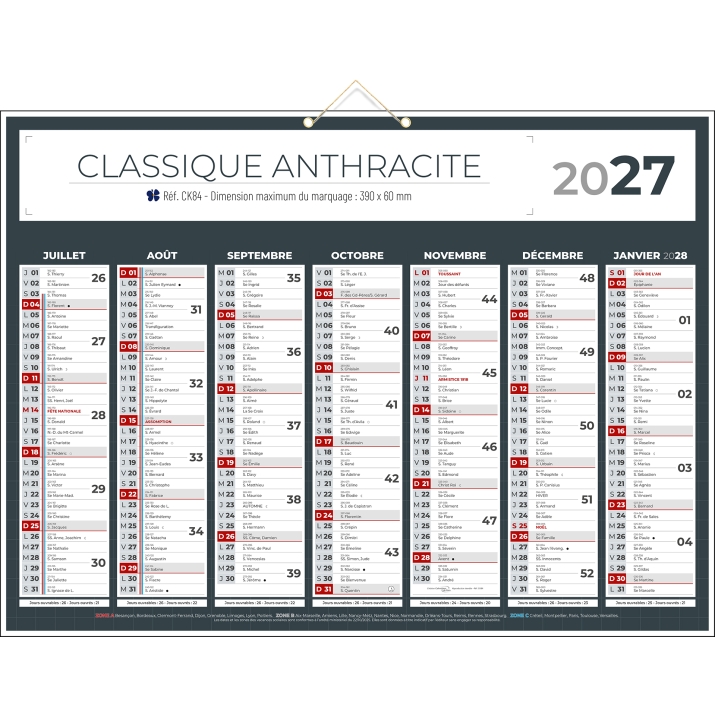 Calendrier bancaire