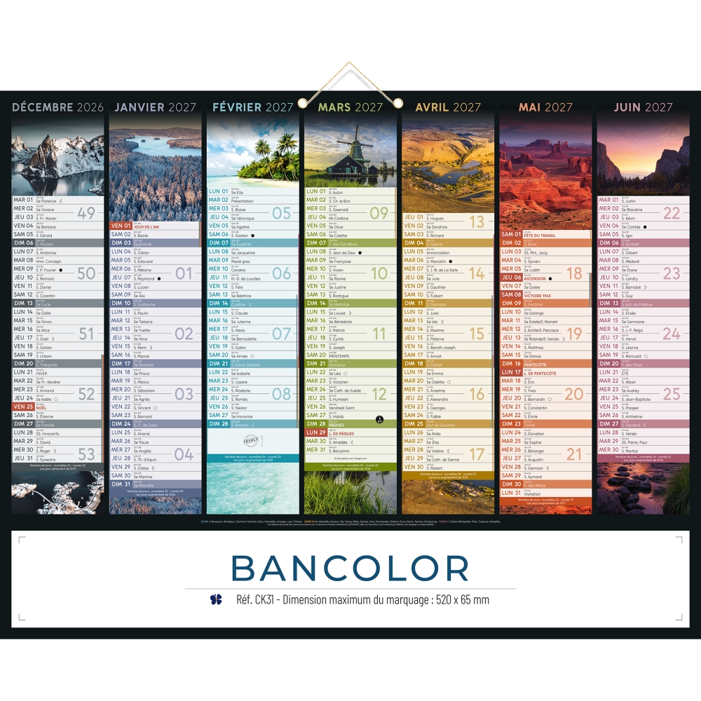 Calendrier bancaire