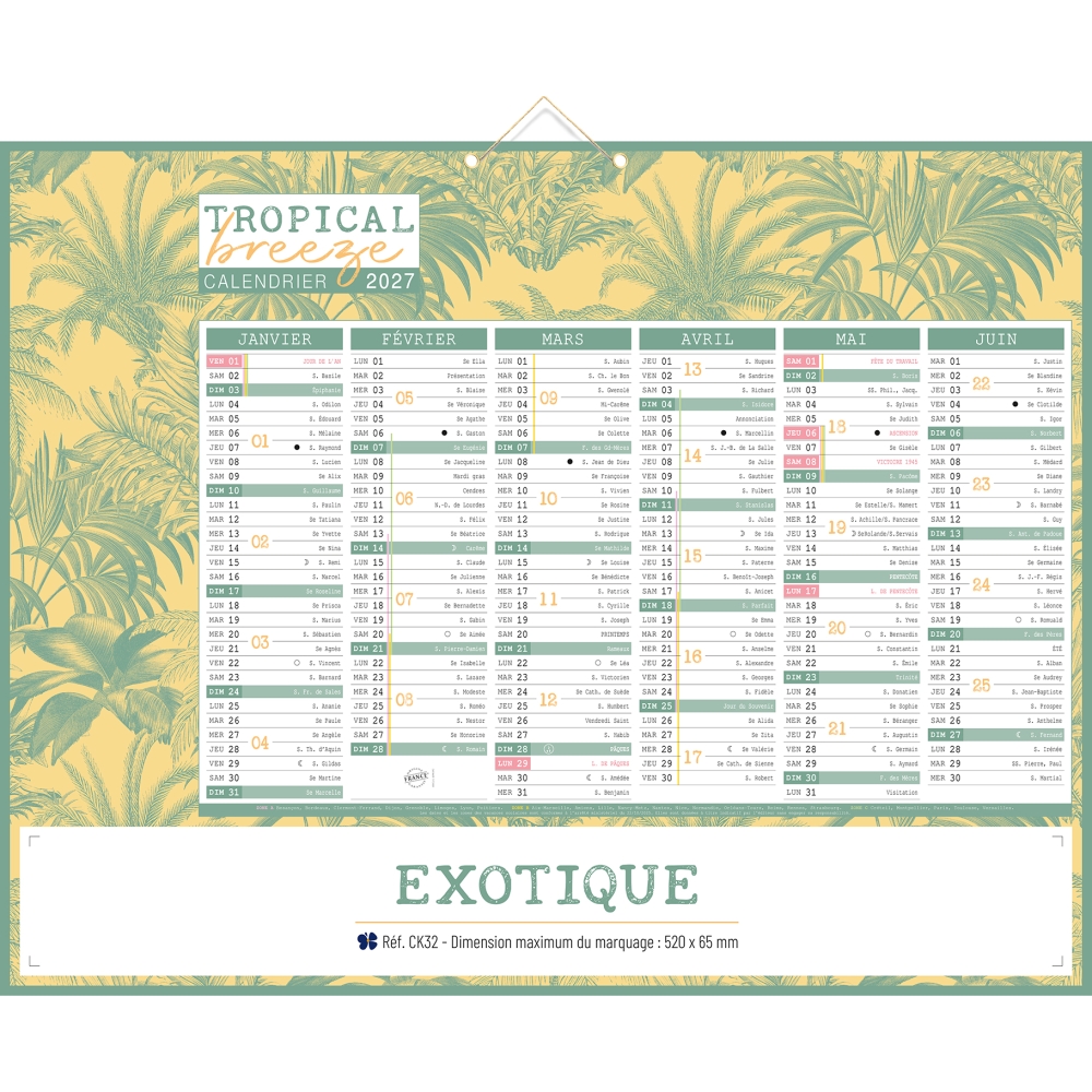 Calendrier bancaire