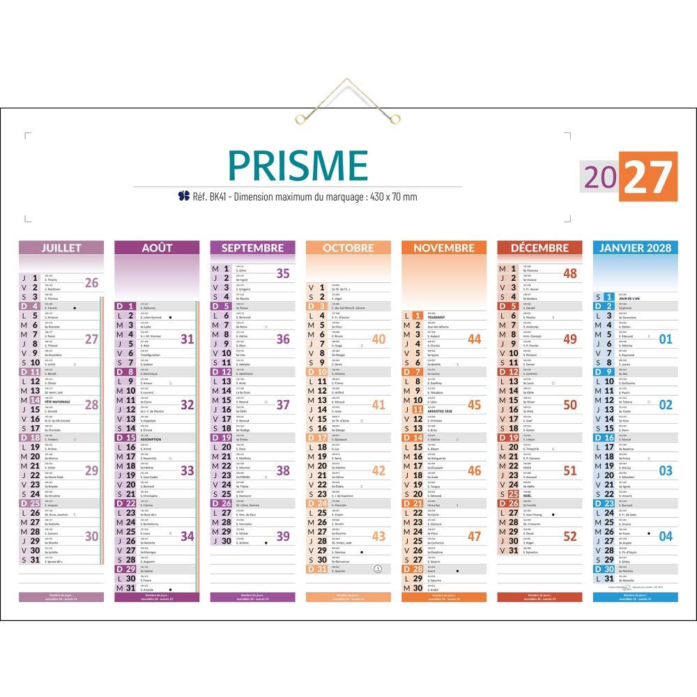 Calendrier bancaire