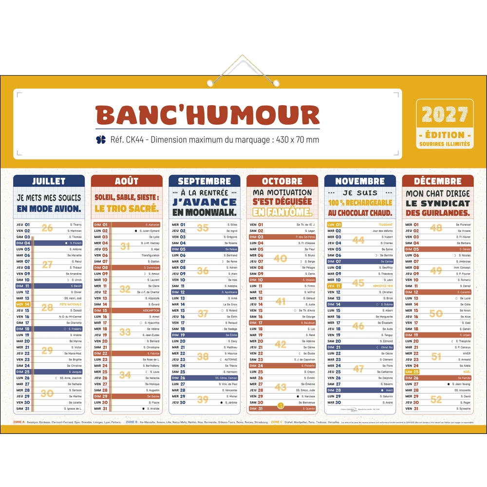 Calendrier bancaire