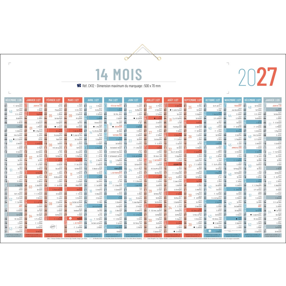 Calendrier bancaire