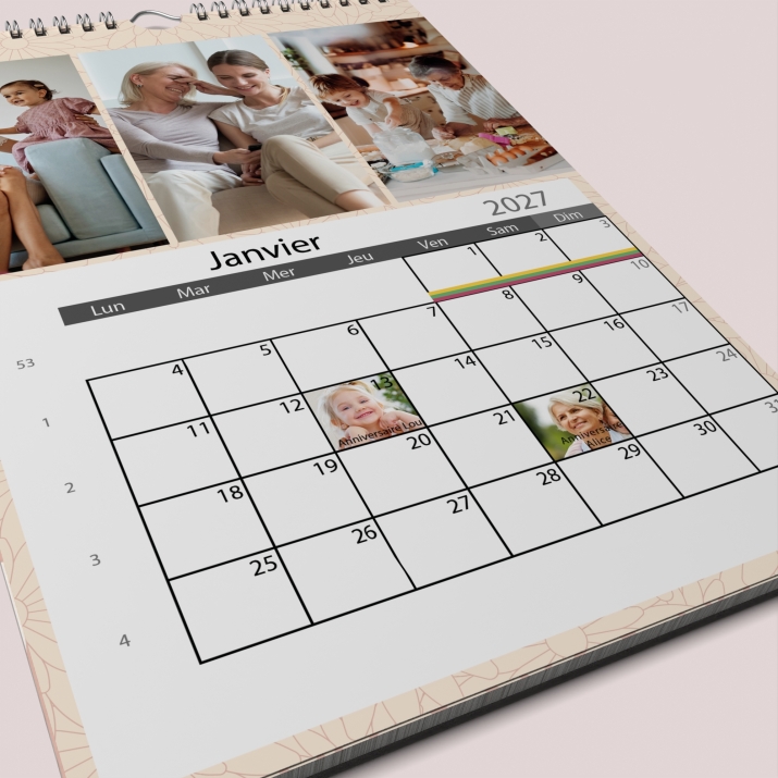Calendrier PHOTO DATE