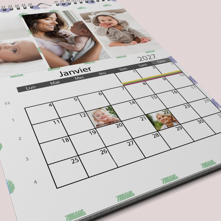 Calendrier PHOTO DATE