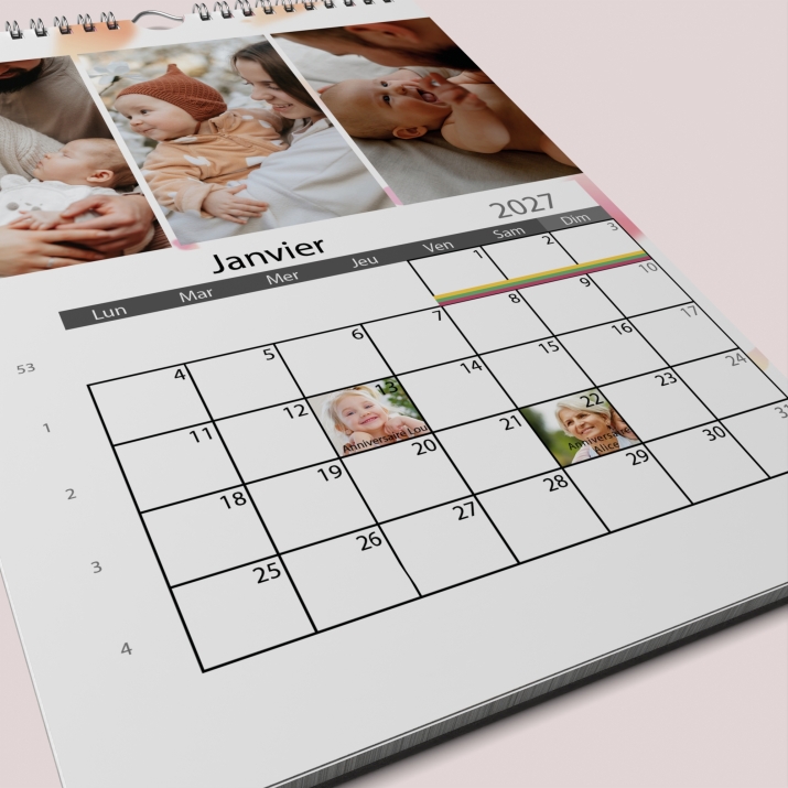 Calendrier PHOTO DATE