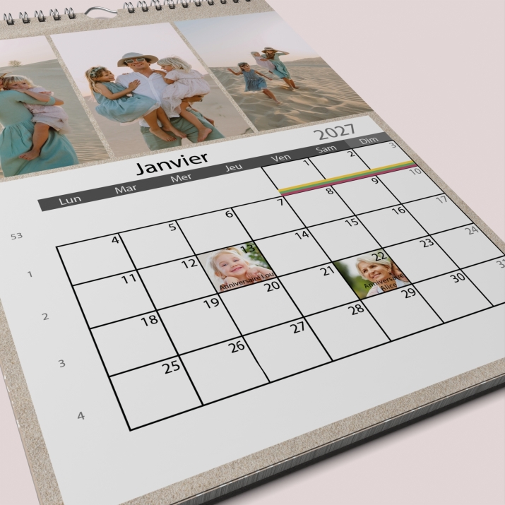 Calendrier PHOTO DATE