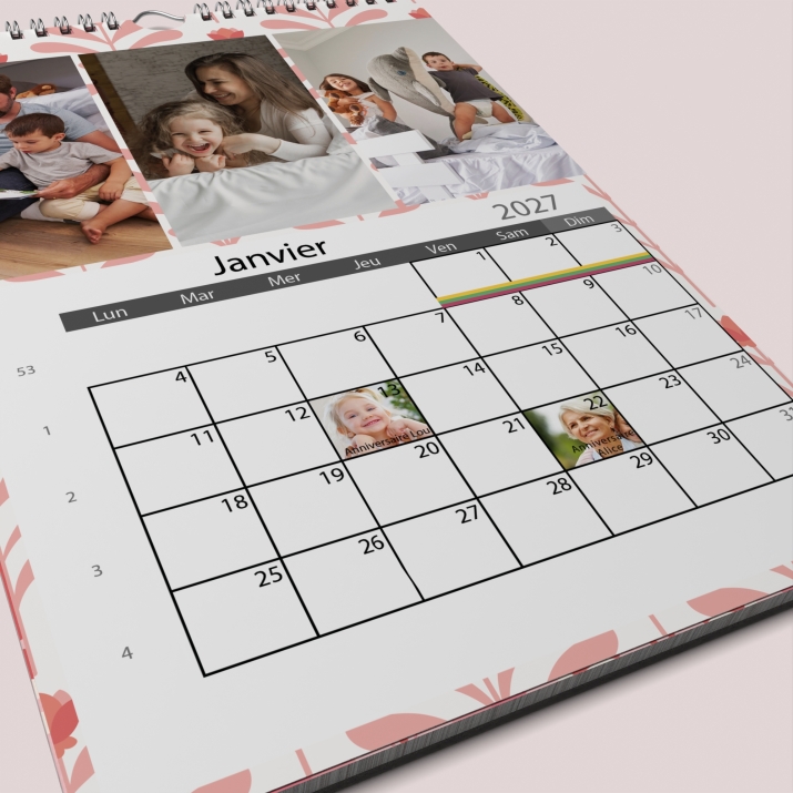 Calendrier PHOTO DATE