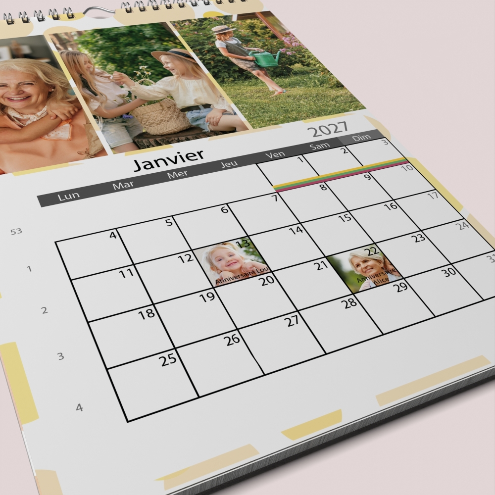 Calendrier PHOTO DATE