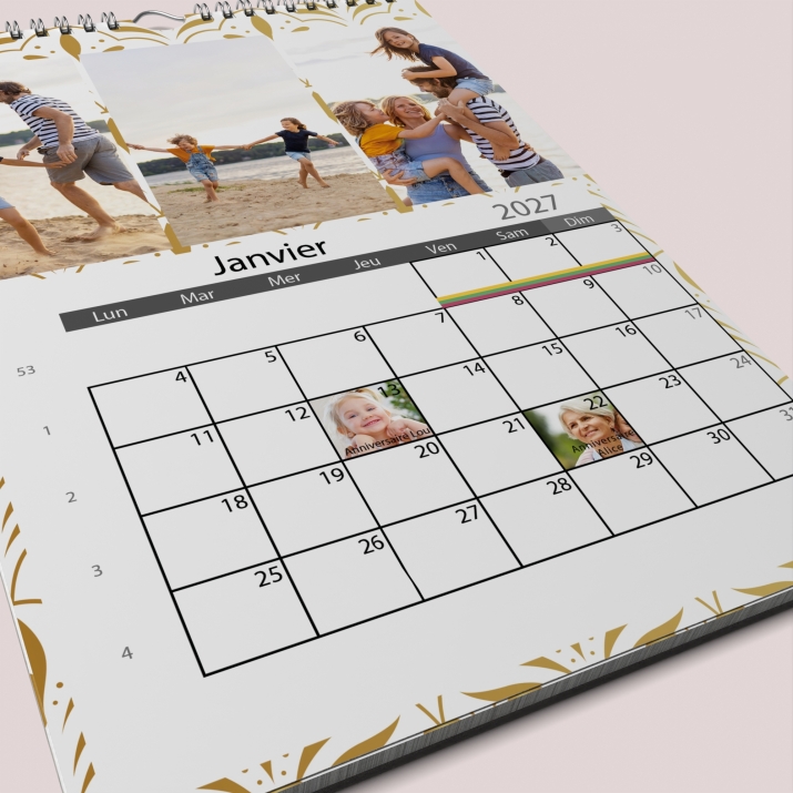 Calendrier PHOTO DATE