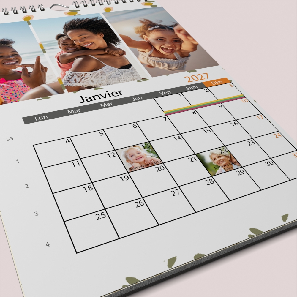Calendrier PHOTO DATE
