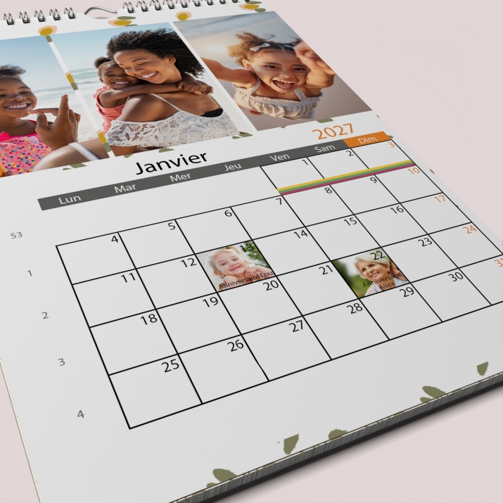 Calendrier PHOTO DATE