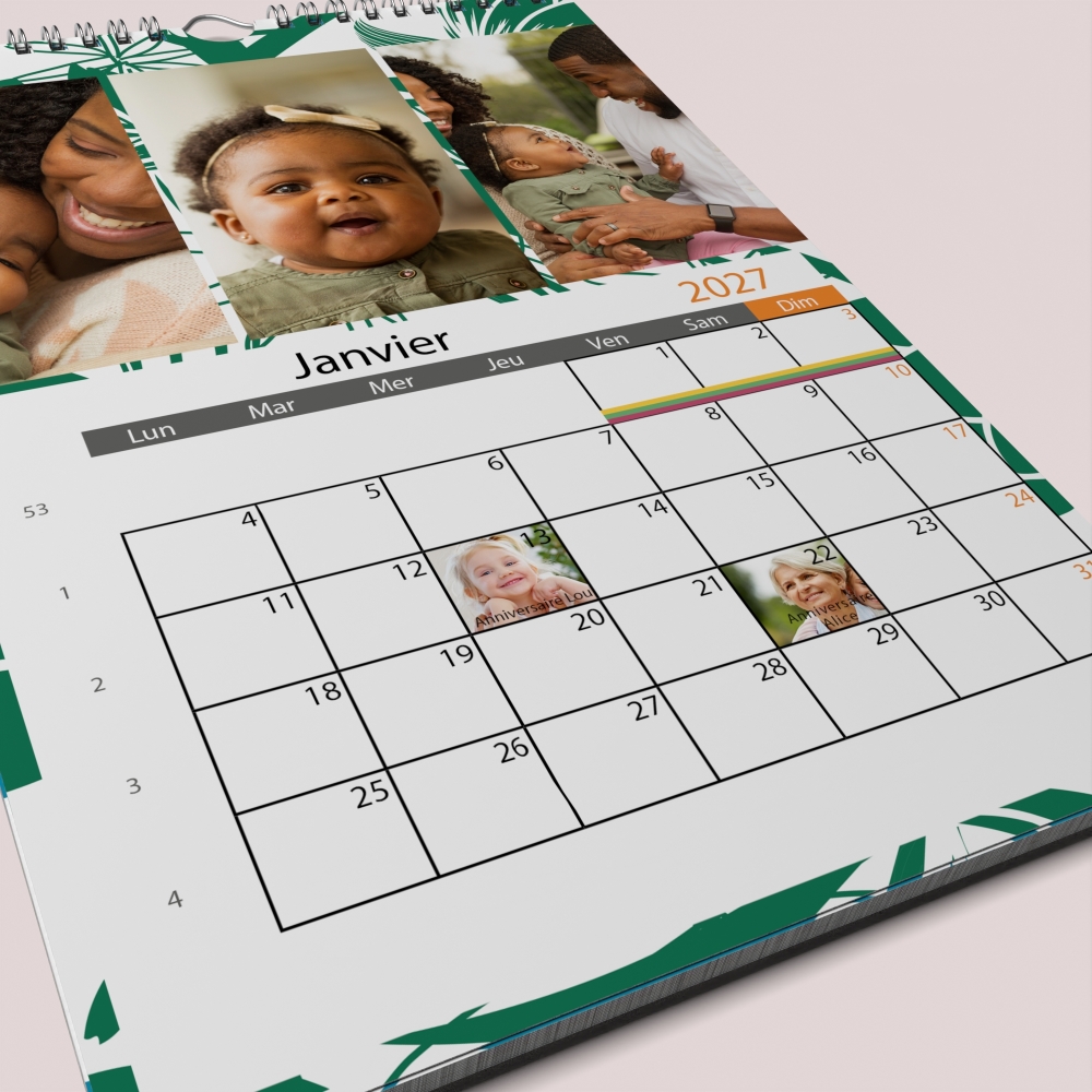 Calendrier PHOTO DATE
