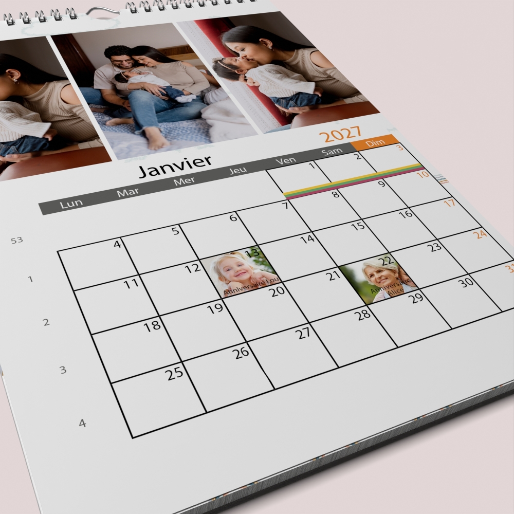 Calendrier PHOTO DATE
