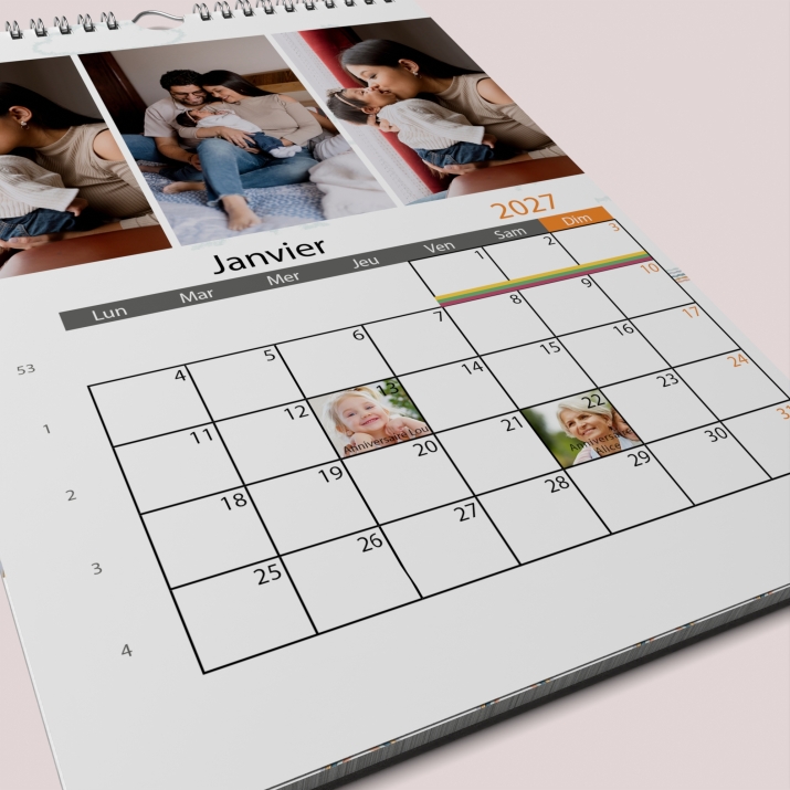 Calendrier PHOTO DATE