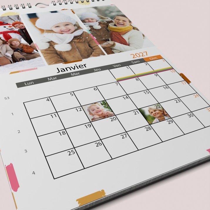 Calendrier PHOTO DATE