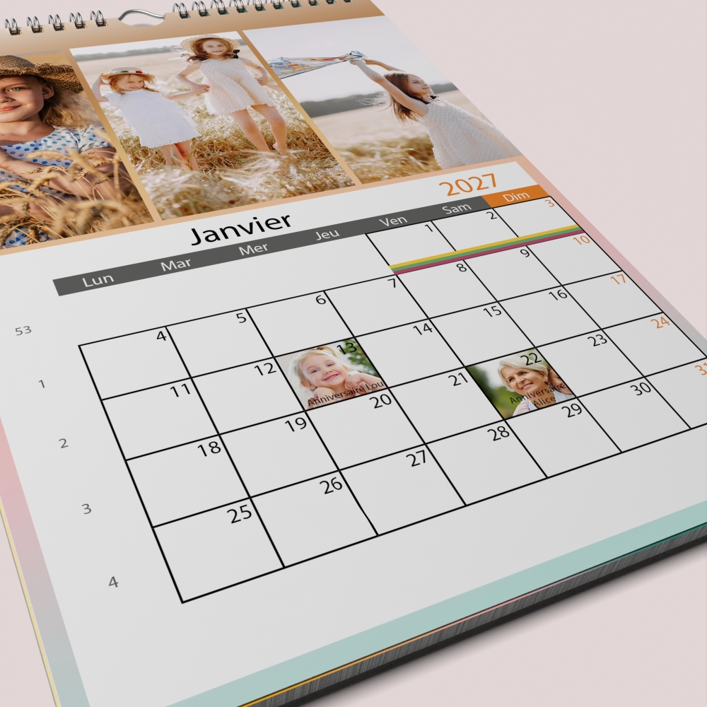 Calendrier PHOTO DATE