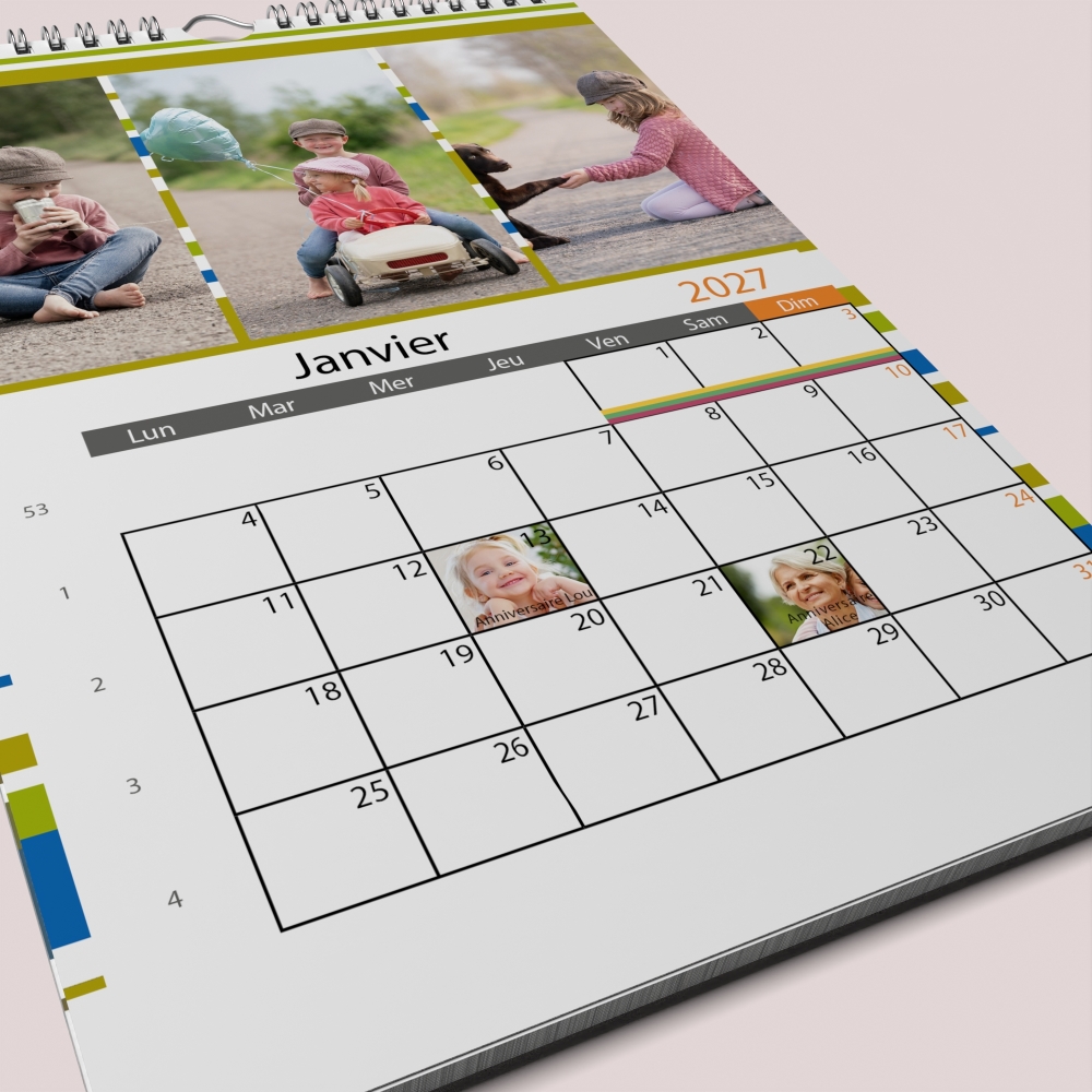 Calendrier PHOTO DATE