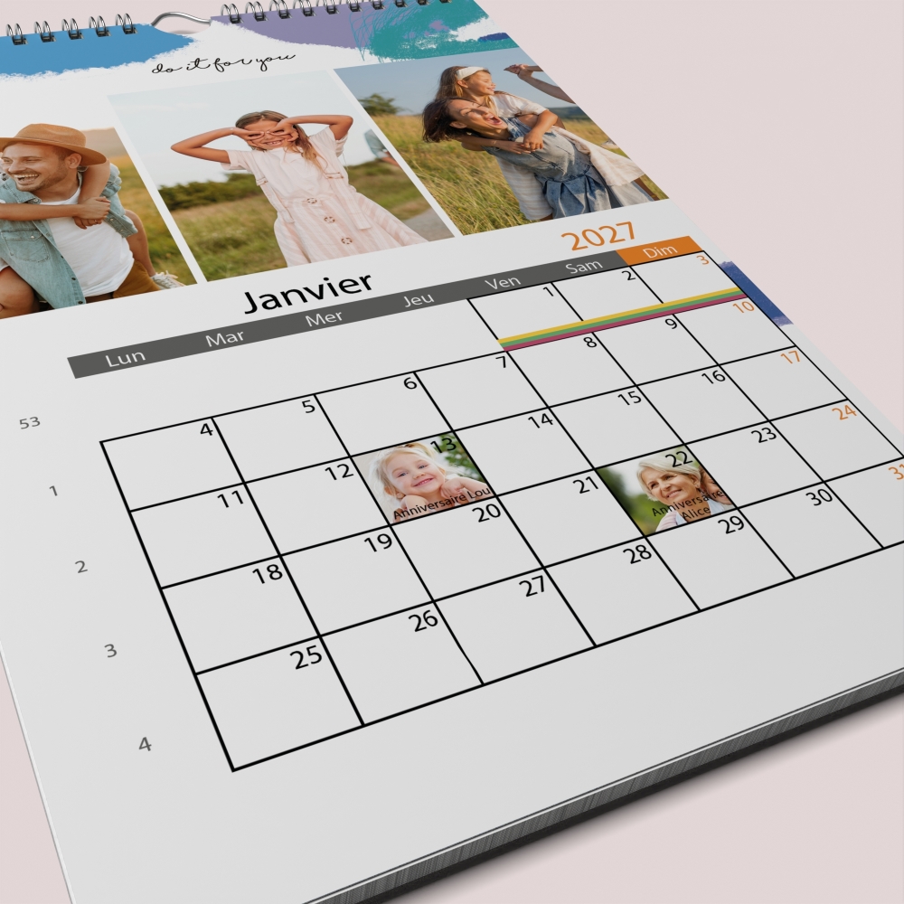Calendrier PHOTO DATE