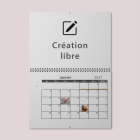 Calendrier photo mural double