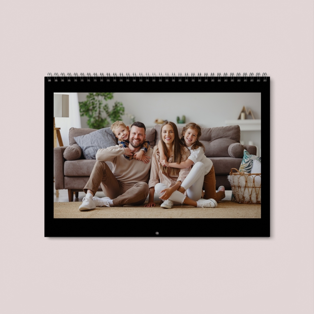 Calendrier photo mural double
