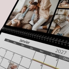 Calendrier photo mural double