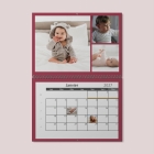 Calendrier photo mural double