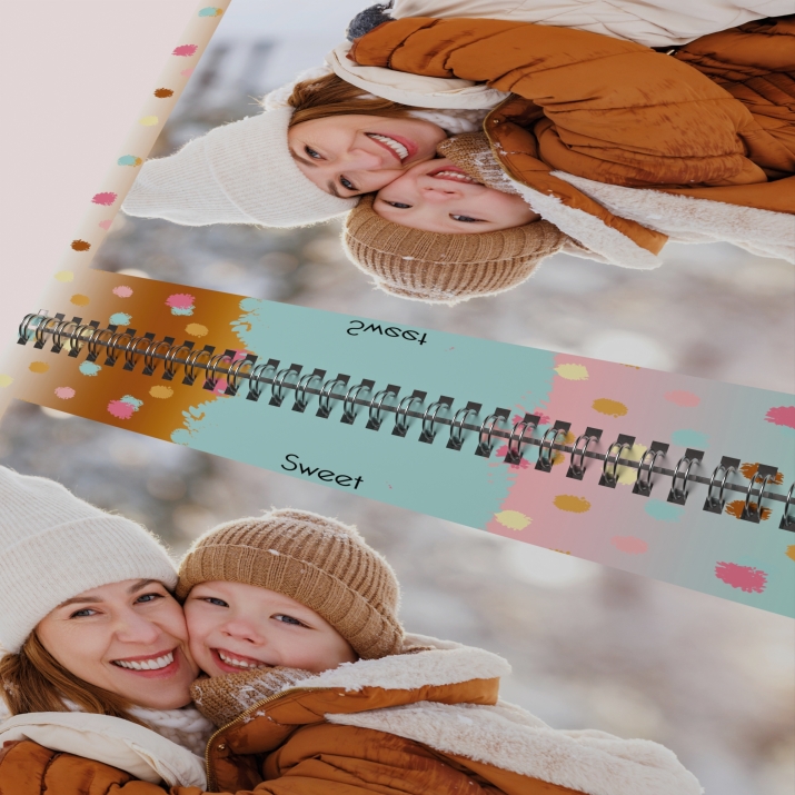 Calendrier photo mural double
