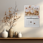 Calendrier photo mural double