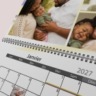 Calendrier photo mural double