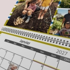 Calendrier photo mural double