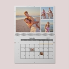 Calendrier photo mural double