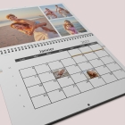 Calendrier photo mural double