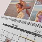 Calendrier photo mural double
