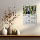 Calendrier photo mural double