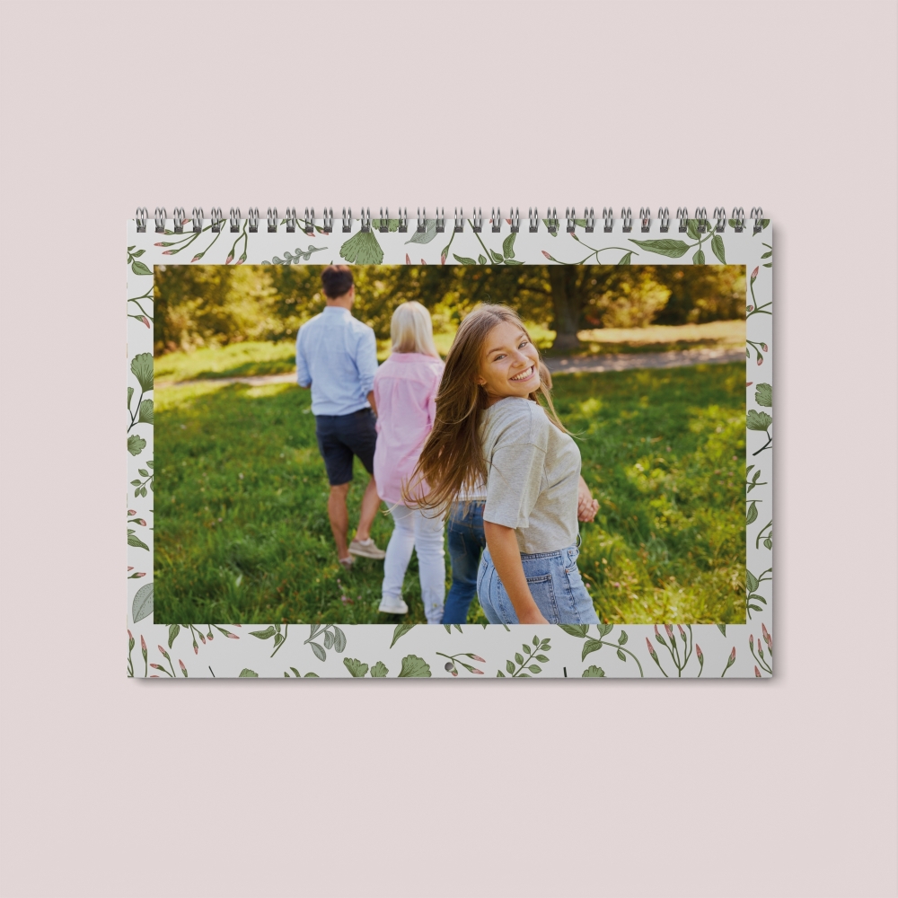 Calendrier photo mural double