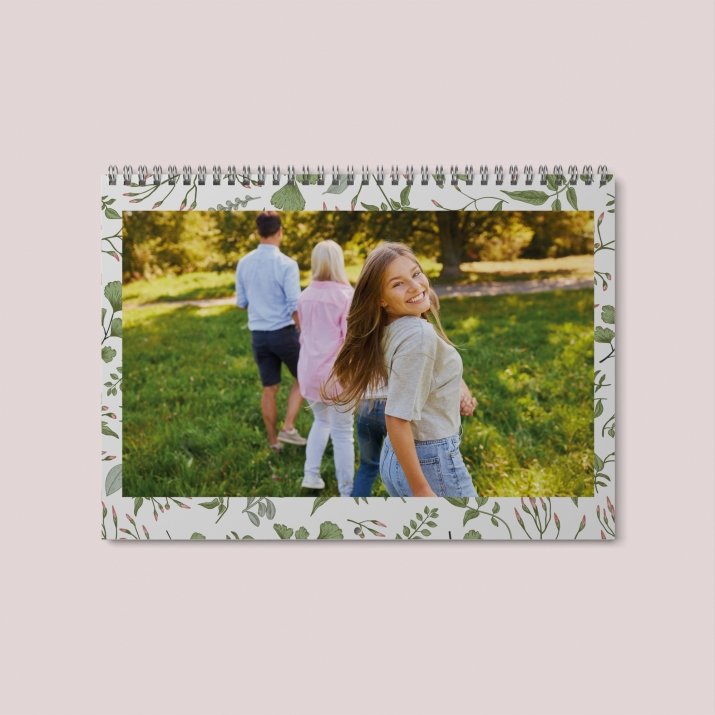 Calendrier photo mural double