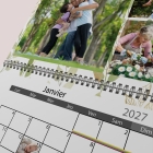Calendrier photo mural double