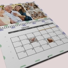 Calendrier photo mural double
