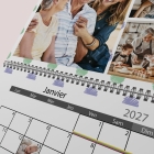 Calendrier photo mural double
