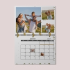 Calendrier photo mural double