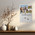 Calendrier photo mural double