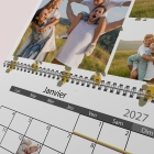 Calendrier photo mural double