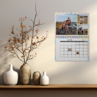 Calendrier photo mural double