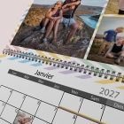 Calendrier photo mural double
