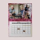 Calendrier photo mural double